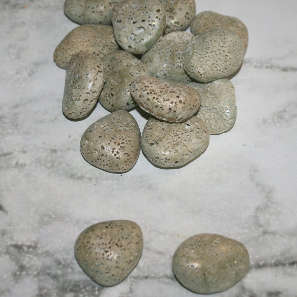 HAND CRAFTED 2 Vanilla Aroma Stones Aromatherapy Essential Oil Diffuser Pair